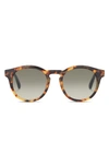 TOMS LONDYN BLONDE 49MM GRADIENT SMALL ROUND SUNGLASSES