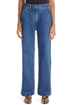 Saks Potts Salma Straight Leg Jeans In Indigo Blue
