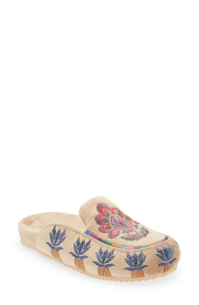 Farm Rio Sand Island Vintage Tapestry Clog Mule In Sand