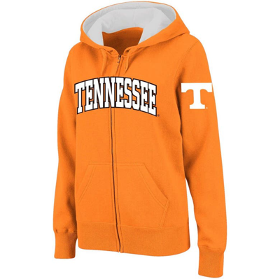 Colosseum Stadium Athletic Tennessee Orange Tennessee Volunteers Arched Name Full-zip Hoodie