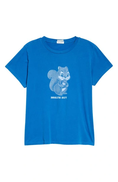 Mother The Lil Goodie Goodie Health Nut Tee Shirt In Blue