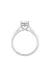 Badgley Mischka 14k White Gold Lab Grown Oval Solitaire Diamond Ring In White Gold-1.50ctw