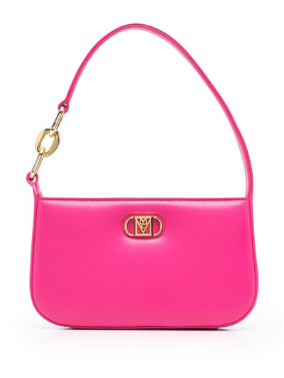 Mcm Mini Travia Leather Shoulder Bag In Fuchsia Purple