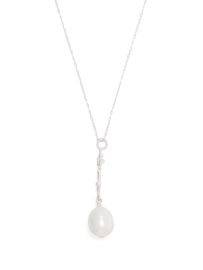 Alighieri Pearl Pendant Necklace In Metallic