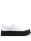Ambush Canvas Low Top Sneakers With Contrasting Sole In White