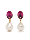 JENNIFER BEHR TUNIS CRYSTAL PEARL EARRING