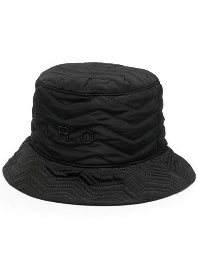 Iro Quilted Bucket Hat In Black