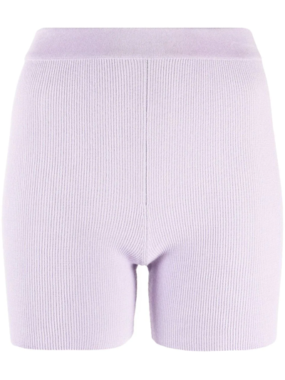 Jacquemus Purple Le Papier 'le Short Arancia' Shorts