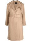 THEORY BELTED WRAP TRENCH COAT