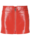 Courrèges Red Swallow Miniskirt In Yellow & Orange