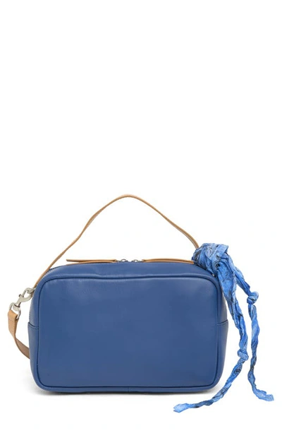 Lucky Brand Diam Leather Crossbody Bag In True Navy Multi Smooth Leather