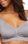 Motherhood Maternity Average Busted Seamless Maternity And Nursing Bra In Gray