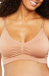 Motherhood Maternity Average Busted Seamless Maternity And Nursing Bra In Tawny Brown