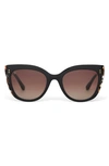Toms Sophia 53mm Cat Eye Sunglasses In Honey Multi/ Brown Gradient