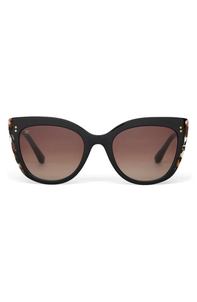 Toms Sophia 53mm Cat Eye Sunglasses In Honey Multi/ Brown Gradient