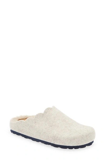 Toni Pons Laos Faux Fur Wool Blend Slipper In Cru Ecru