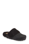 Toni Pons Lille Faux Fur Wool Blend Slipper In Black