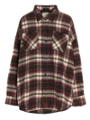 R13 Drop Neck Workshirt In Multicolor