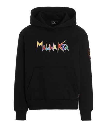 Mauna Kea Logo Embroidery Hoodie In Black