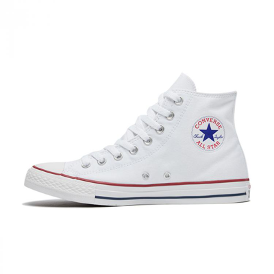 Converse All Star高帮男女同款情侣鞋运动休闲帆布鞋板鞋 In White
