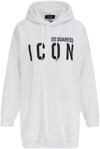 DSQUARED2 DSQUARED2 LOGO PRINTED DRAWSTRING OVERSIZED HOODIE