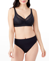 Wacoal Elevated Allure Wireless Bra In Black / Black