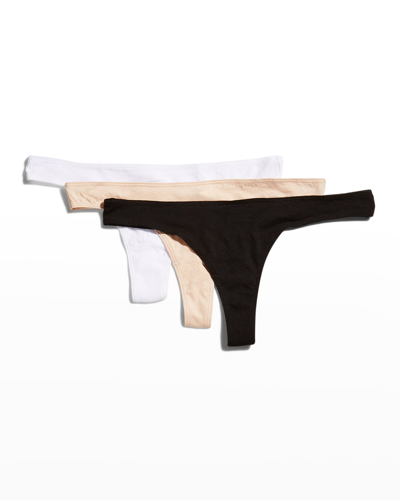 SKIN ORGANIC COTTON THONGS 3-PACK