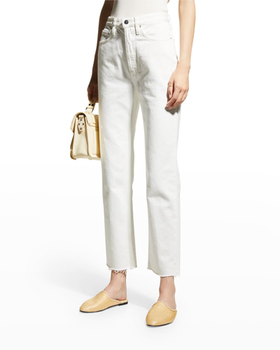 Totême Classic Straight-leg Jeans In Off White
