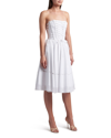 Dolce & Gabbana Women's Tuta Lace-up Cotton Twill Dress In Optic White