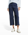 Nic + Zoe All Day Wide Leg Crop Jeans In Atlantic