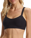 Commando Butter Soft-support Back-closure Bralette In Black