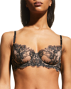 Skarlett Blue Entice Underwire Balconette Bra In Gray