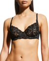 Skarlett Blue Wander Convertible Underwire Lace Bra In Black / Nylon