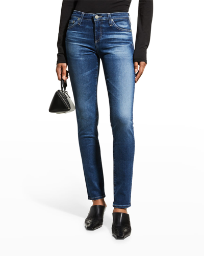 Ag Prima Mid-rise Cigarette Jeans In Journey