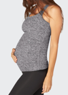 Beyond Yoga Maternity Racerback Tank Top In Black / White
