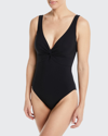 Karla Colletto Twist Underwire One-piece Swimsuit (d+ Cup) In Black
