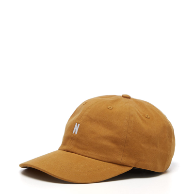 Norse Projects Logo-embroidered Cotton-twill Baseball Cap In Yellow