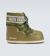 Moon Boot Icon Low Nylon Snow Boots In Khaki