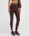 Commando Perfect Control Faux Leather Leggings In Oxblood