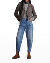 Polo Ralph Lauren Asymmetric Zip-fastening Biker Jacket In Chr Htr