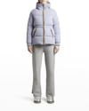 Moncler Daval Parka In Light Blue