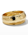 Ippolita 18k Classico Thin Goddess Hammered Ring In Gold
