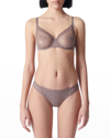 Simone Perele Comete Molded Full Cup Convertible Lace Bra In Sweet Chestnut