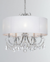 Crystorama Othello 5-light Clear Crystal Polished Chrome Chandelier With Drum Shade