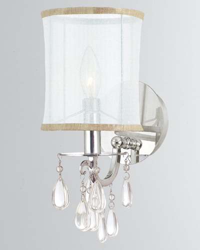 Crystorama Hampton 1-light Chrome Sconce