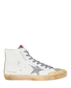 Golden Goose Francy High Top Leather Sneakers In White