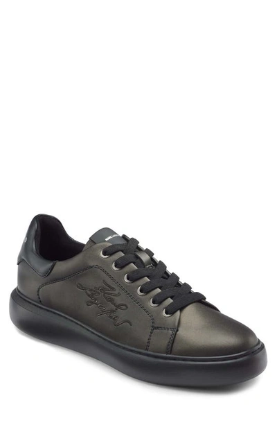 Recycled Leather Fashion Sneaker In Silver