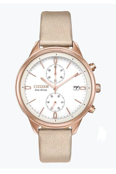 Citizen Standard Vegan Leather Eco-drive Watch, 39mm In Blush