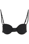 Stella Mccartney Wired Satin Bra Top In Black