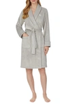 Lauren Ralph Lauren Recycled Polyester Plush Robe In Grey